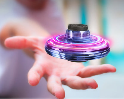 Mini Fingertip Gyro Spinner Interactive Toy Drone LED UFO