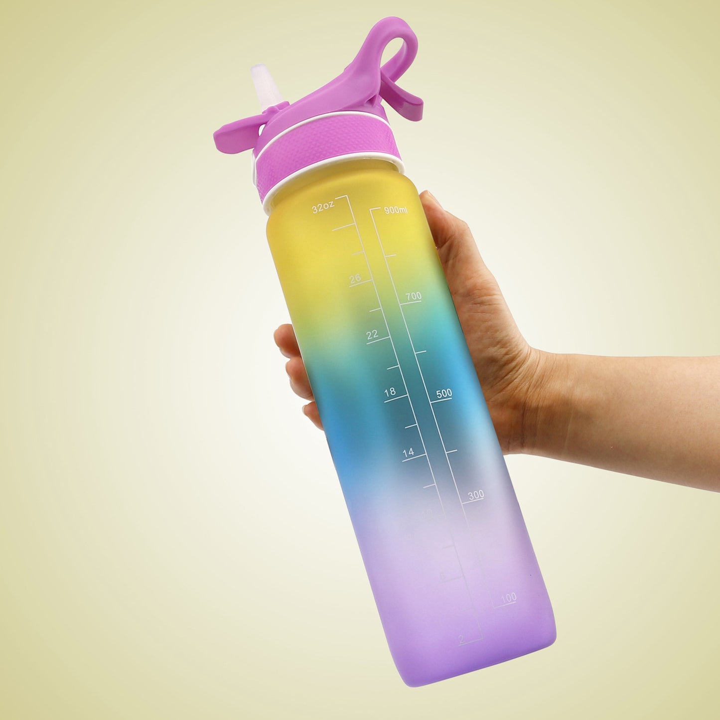 2 in 1 Spray Misting Water Bottle