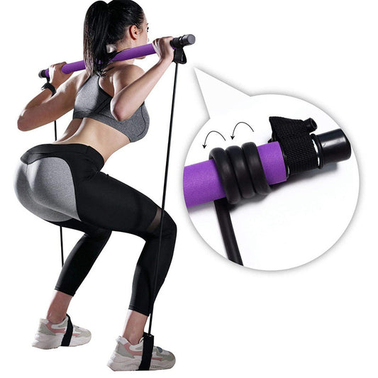 Fitness Yoga Pilates Bar Bodybuilding Resistance Bands