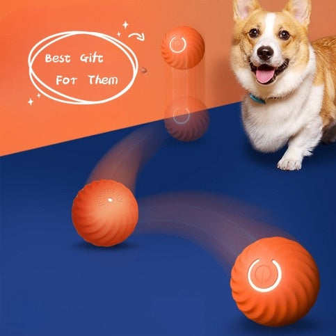 Pet Dog Electronic Jumping Rubber Chew Toys Ball