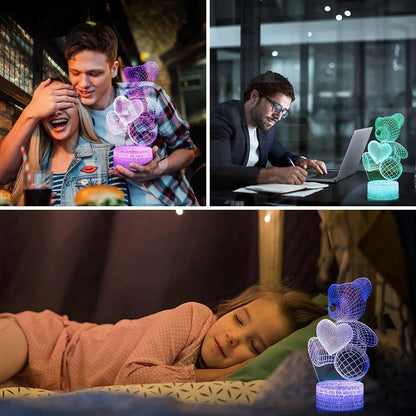 3D Acrylic USB LED Night Lights Lamp