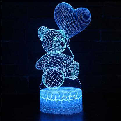 3D Acrylic USB LED Night Lights Lamp