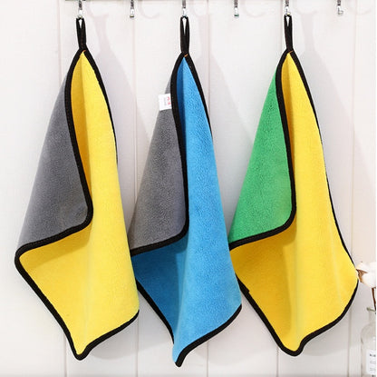 Two-colour Dual-use Cleaning Car Wash Towels Multipack