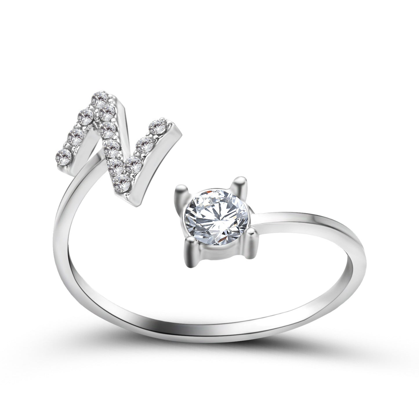 Name Initial Letter Ring Jewellery