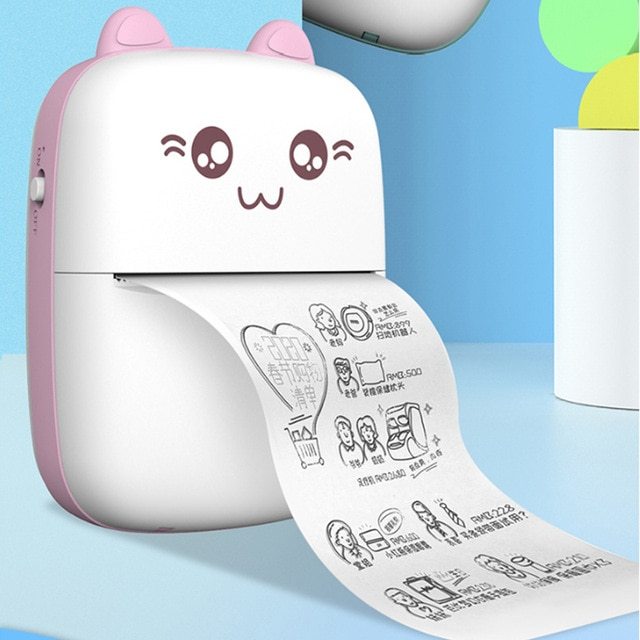Portable Mini Thermal Bluetooth WiFi Label & Photo Printer