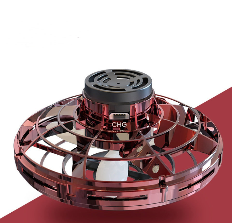 Mini Fingertip Gyro Spinner Interactive Toy Drone LED UFO