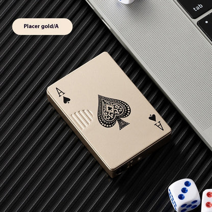 Poker Card Metal Windproof Lighter
