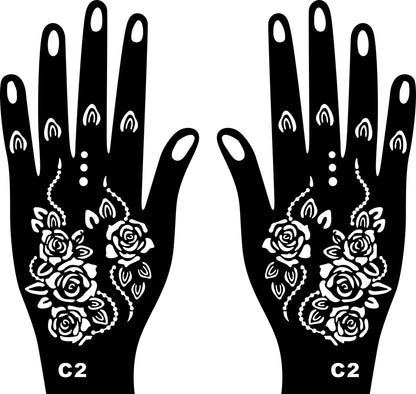 India Mehndi Template