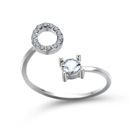 Name Initial Letter Ring Jewellery