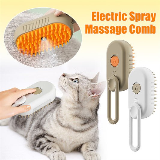 3 In 1 Electric Spray Pet Hair Brushes For Massage Pet Grooming
