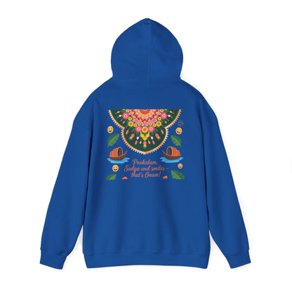 Onam Hoodie, Kerala Festival Hoodie, Traditional Pookalam & Sadya Wear, Family Festive Wear