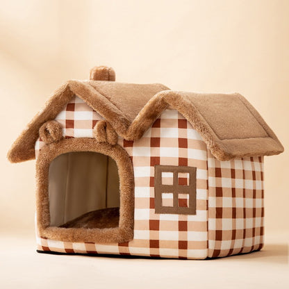 Foldable Cozy Dog House Pet Bed