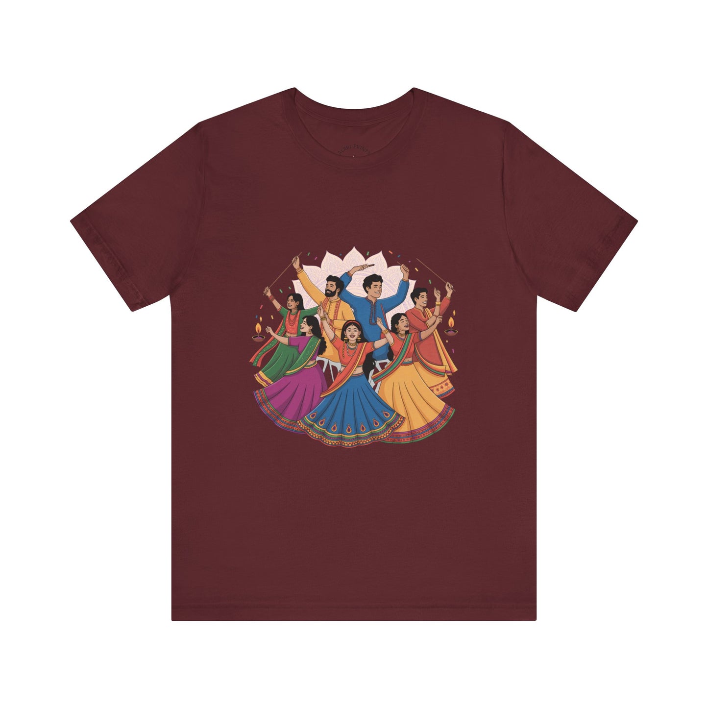Navratri Festival T-Shirt, Dandiya Garba Tee, Outfit for Garba Nights, Festive Celebration Wear