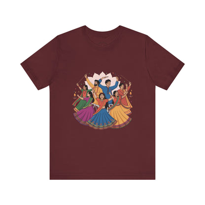 Navratri Festival T-Shirt, Dandiya Garba Tee, Outfit for Garba Nights, Festive Celebration Wear