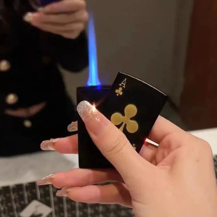 Poker Card Metal Windproof Lighter