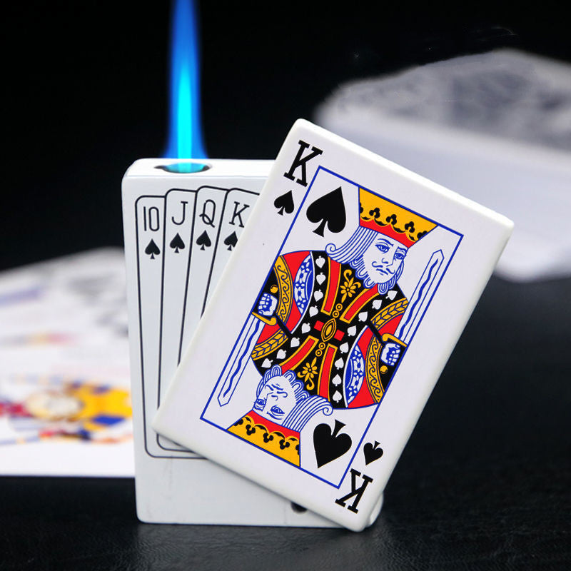Poker Card Metal Windproof Lighter