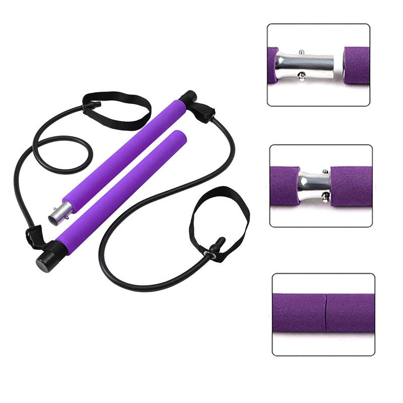 Fitness Yoga Pilates Bar Bodybuilding Resistance Bands