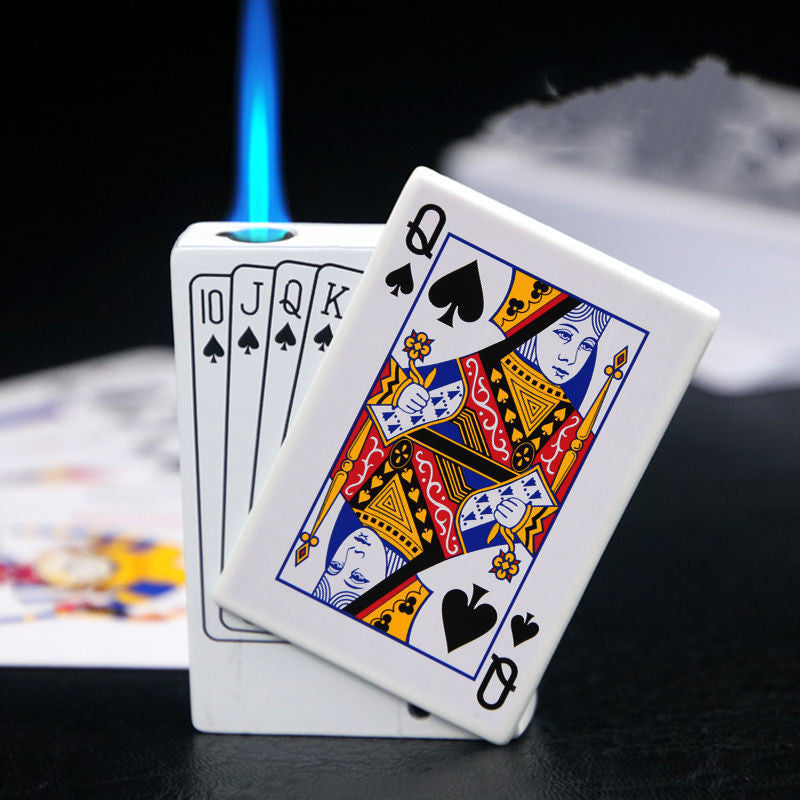 Poker Card Metal Windproof Lighter