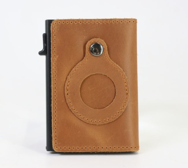 Leather RFID AirTag Wallet
