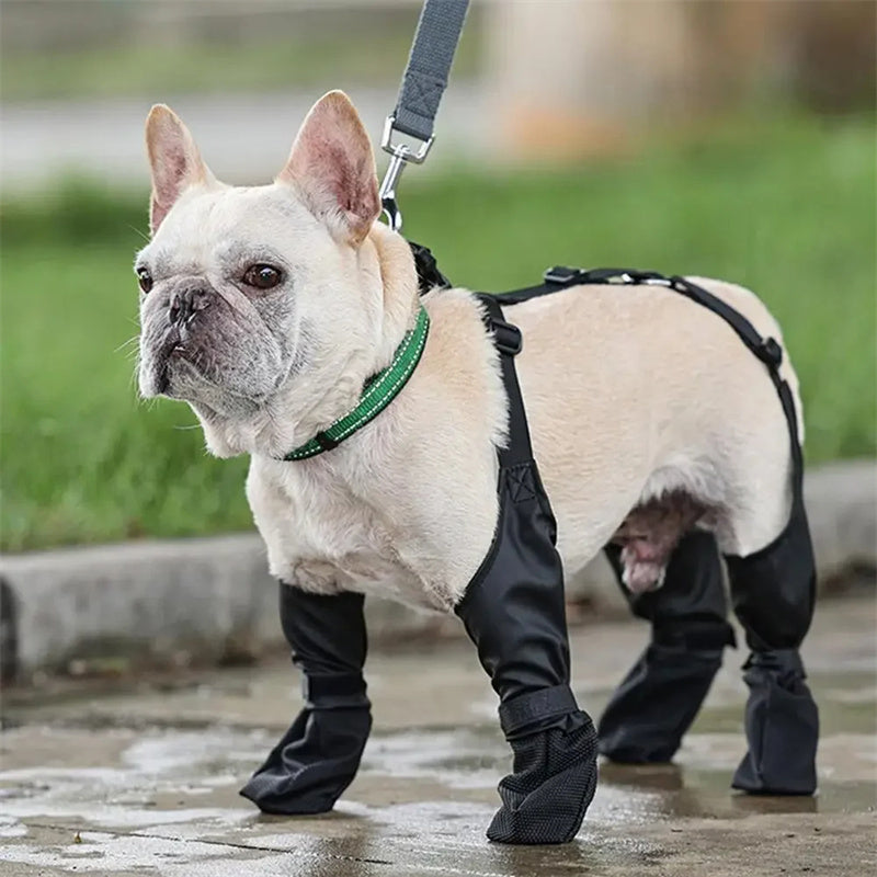 Waterproof Adjustable Breathbale Paws Protector Dog Shoes For Outdoor Walking