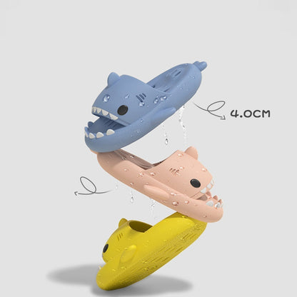 Shark Pool, Shower & Beach Sandal Slippers With Drain Holes