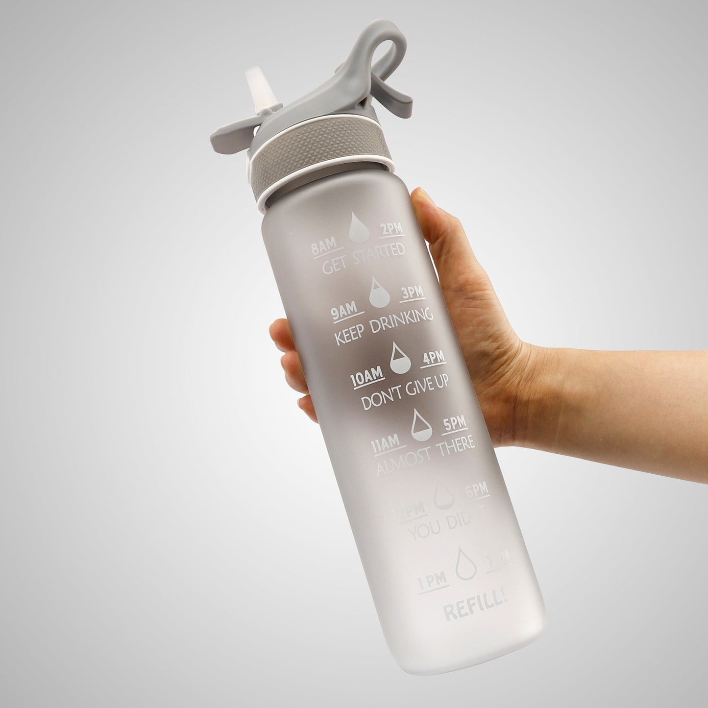 2 in 1 Spray Misting Water Bottle