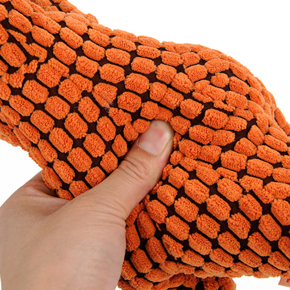 Dinosaur Pet Chew Toys Plush Stuffing Squeakers