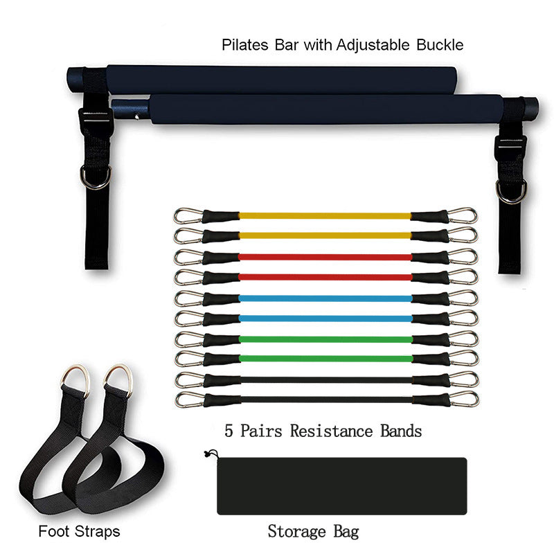 Fitness Yoga Pilates Bar Bodybuilding Resistance Bands