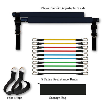 Fitness Yoga Pilates Bar Bodybuilding Resistance Bands