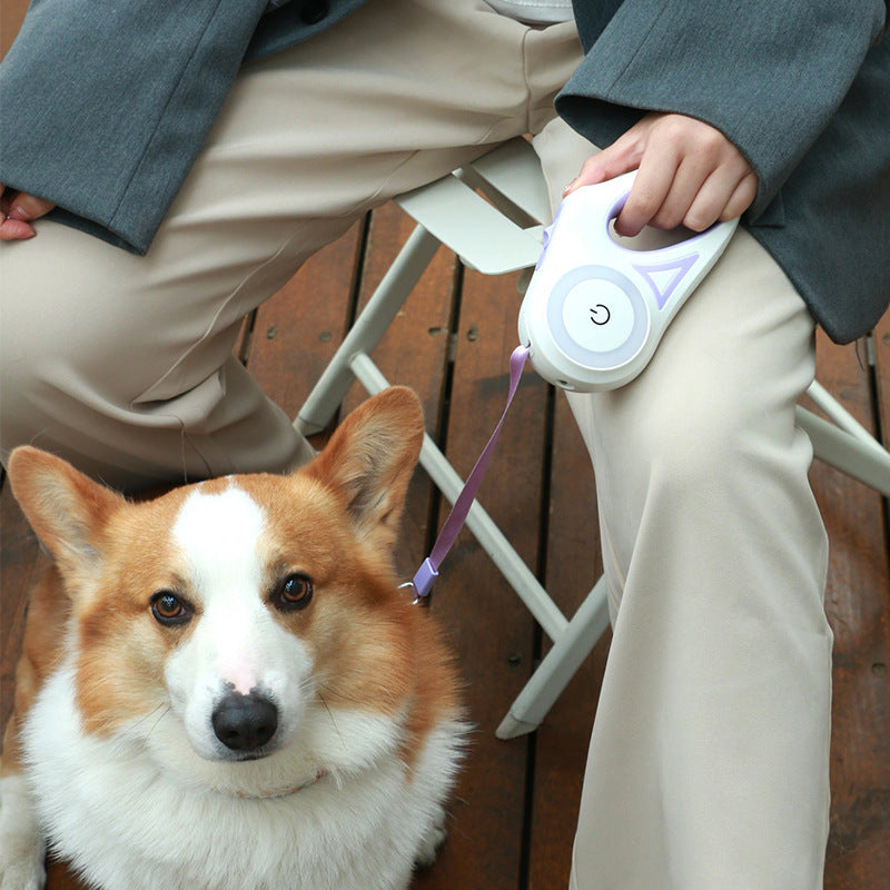 Retractable Colourful Leash And Collar