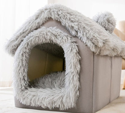 Foldable Cozy Dog House Pet Bed