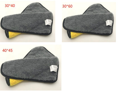 Two-colour Dual-use Cleaning Car Wash Towels Multipack