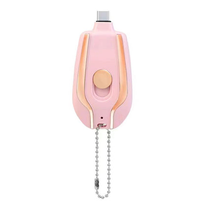 1500mAh Mini Emergency Power Bank Keychain Charger