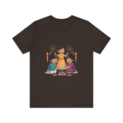 Diwali Festival T-Shirt, Festival of Lights Tee, Festive Wear Gift for Family & Friends