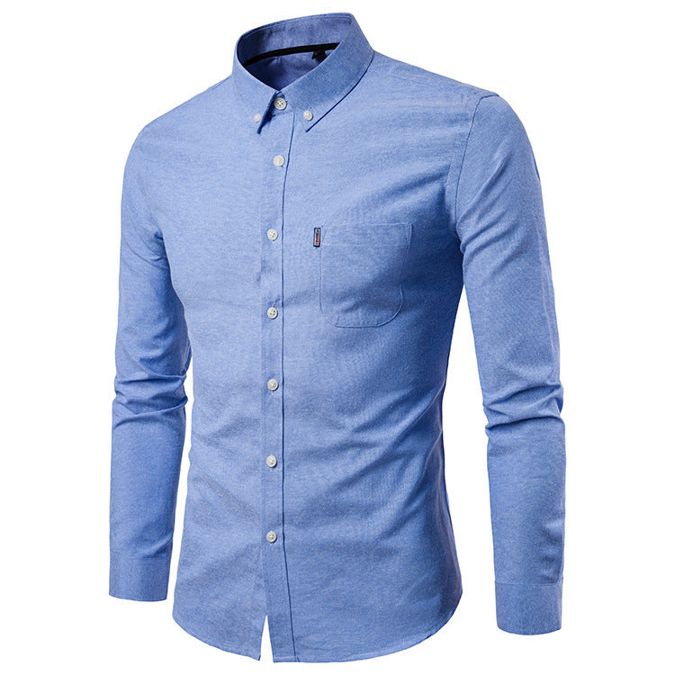 Men's Slim Fitting Long Sleeve Dress Shirt