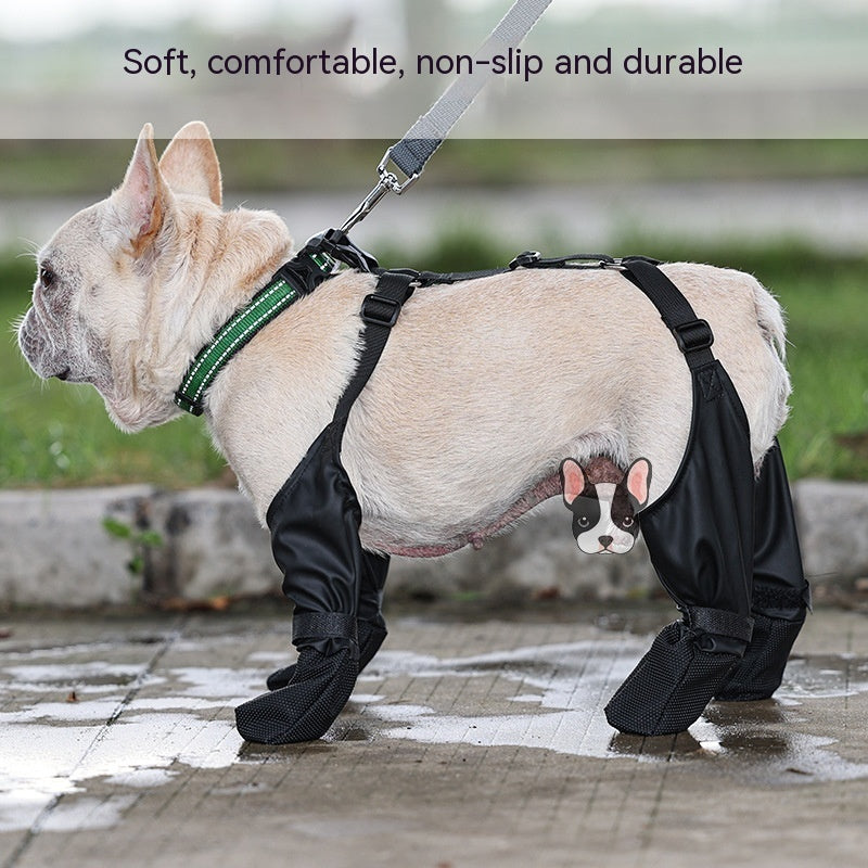 Waterproof Adjustable Breathbale Paws Protector Dog Shoes For Outdoor Walking