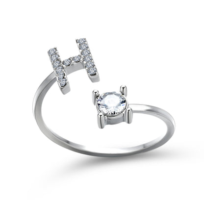 Name Initial Letter Ring Jewellery