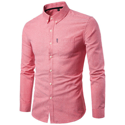Men's Slim Fitting Long Sleeve Dress Shirt