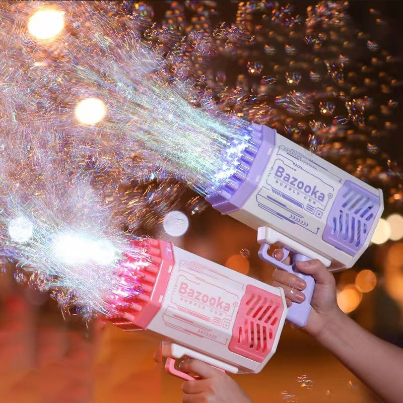 Bubble Gun Rocket Automatic Blower With Light