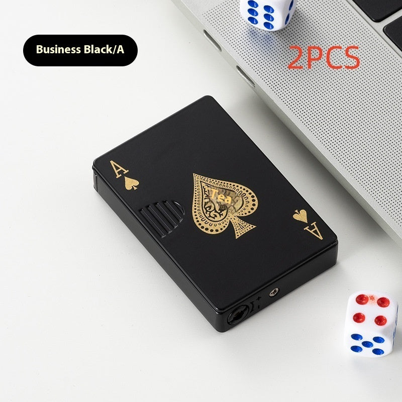 Poker Card Metal Windproof Lighter