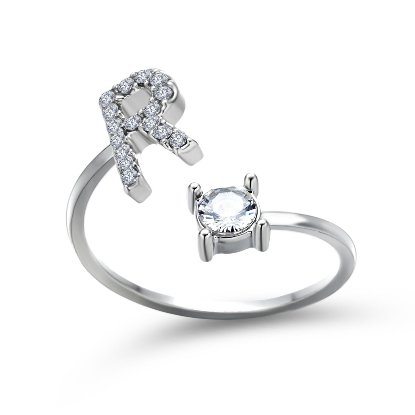 Name Initial Letter Ring Jewellery