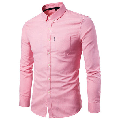 Men's Slim Fitting Long Sleeve Dress Shirt