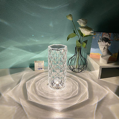 Nordic Crystal USB Table Lamps Atmosphere Diamond Night Light