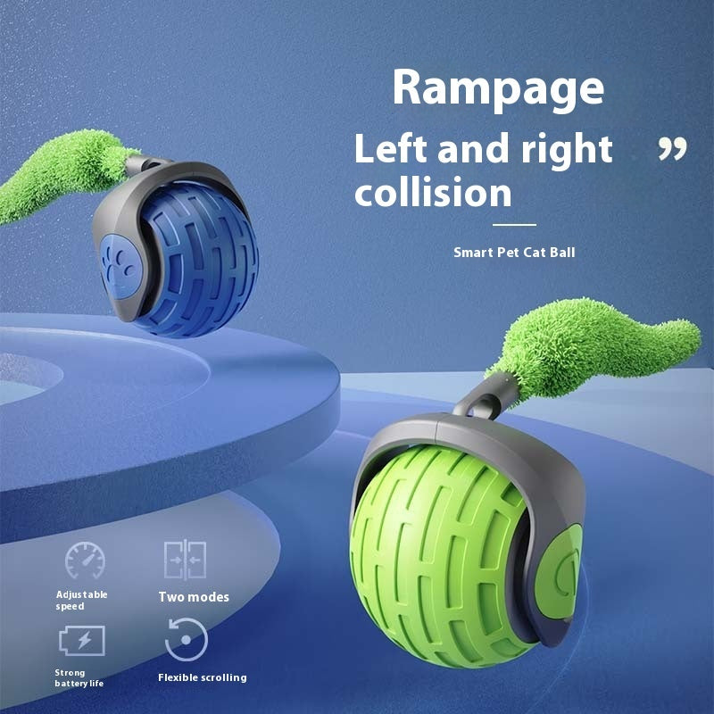 Interactive Cat Toys Auto Electric Rolling Ball USB Rechargeable