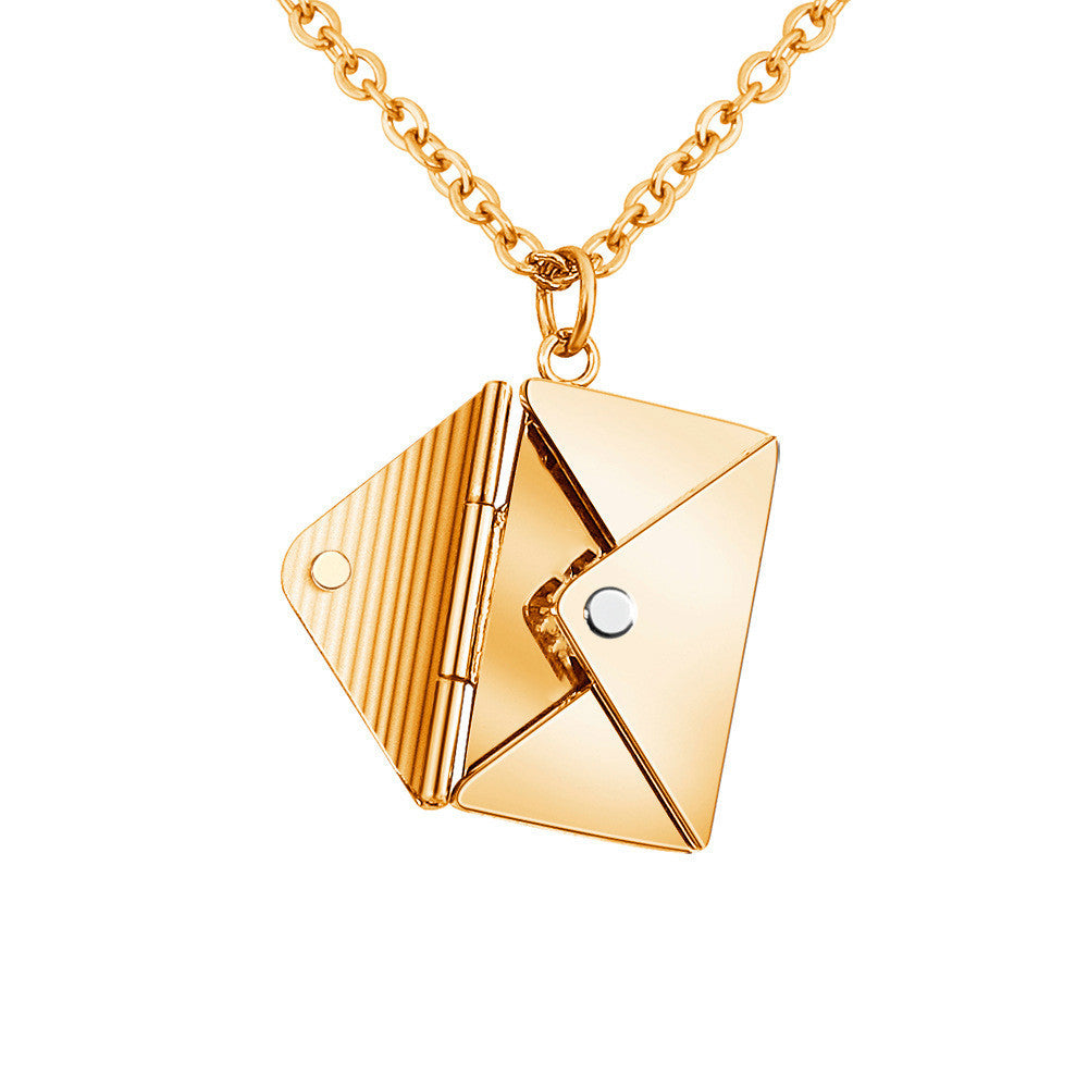 Envelop Necklace Pendant Jewellery