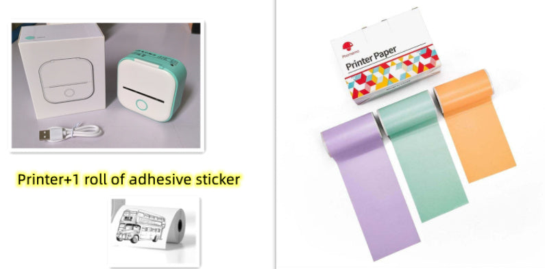 Portable Bluetooth Mini Thermal Label & Photo Printer