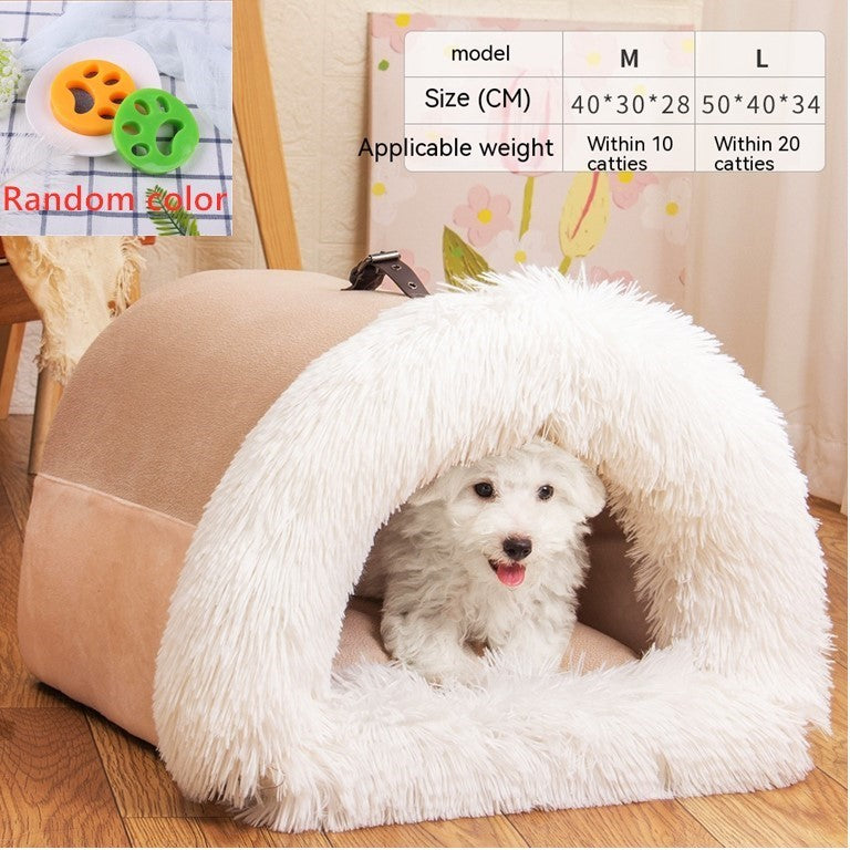 Warm Fluffy Comfortable Pet Nest Bed