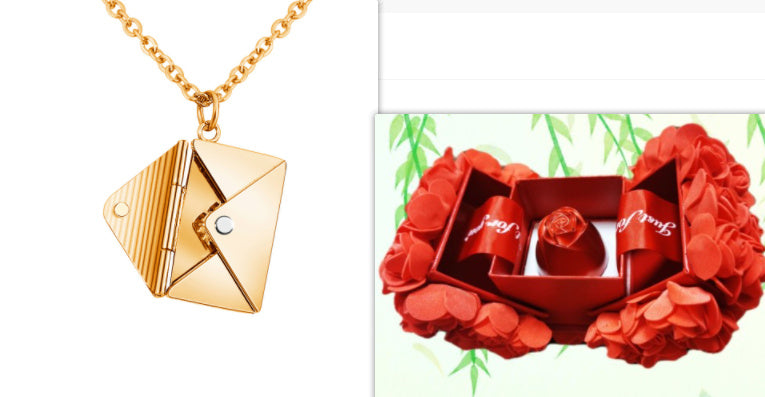 Envelop Necklace Pendant Jewellery
