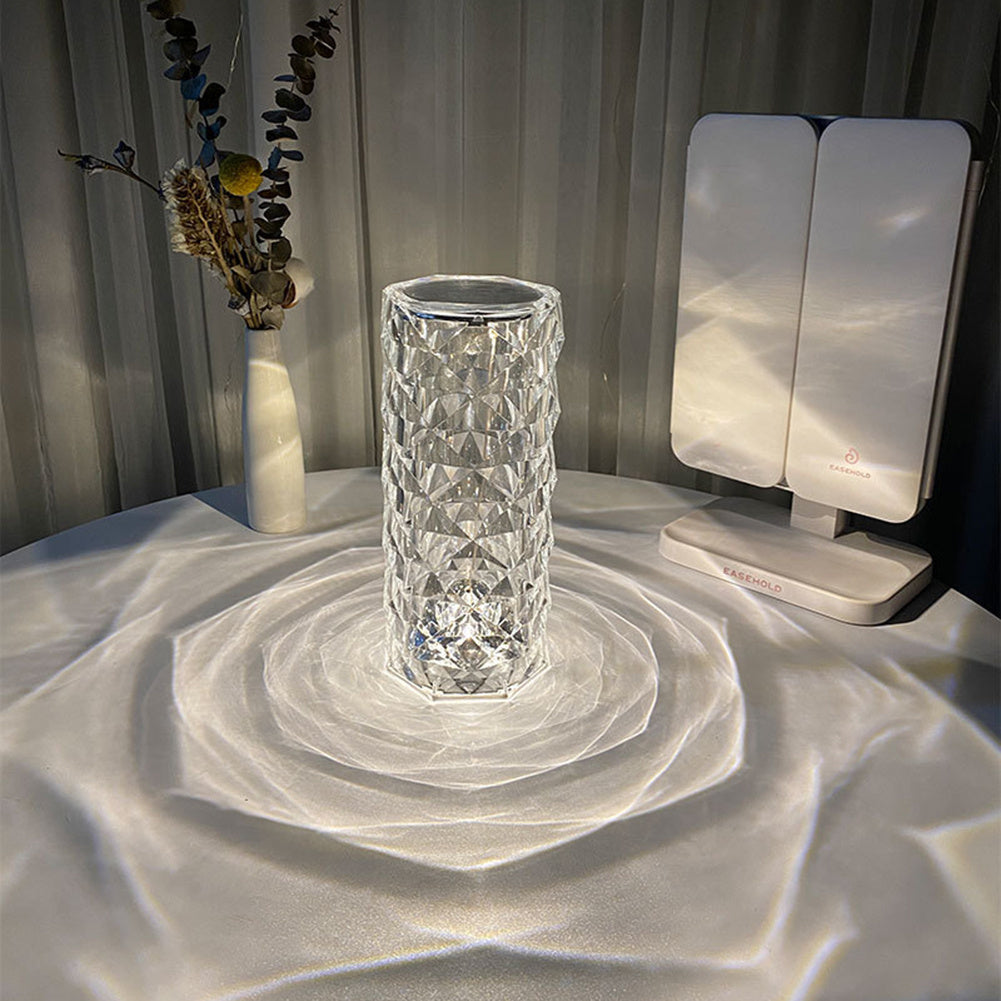 Nordic Crystal USB Table Lamps Atmosphere Diamond Night Light