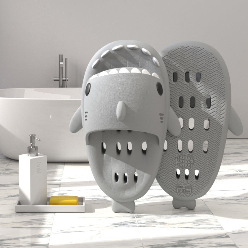 Shark Pool, Shower & Beach Sandal Slippers With Drain Holes